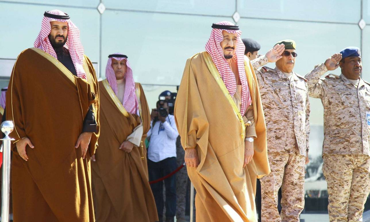 Принц Мухаммед бин Салман и его отец, король Салман