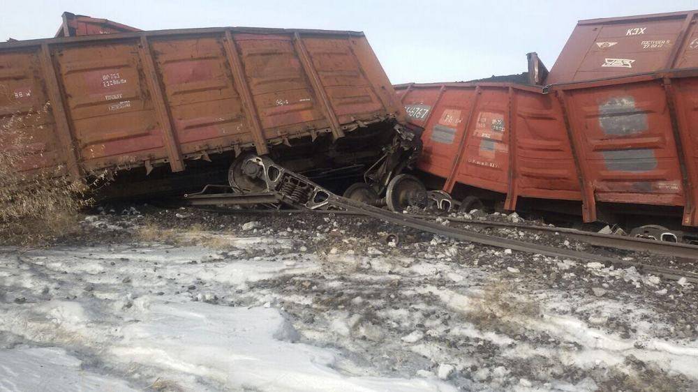 Вагоны с углём сошли в Павлодарской области