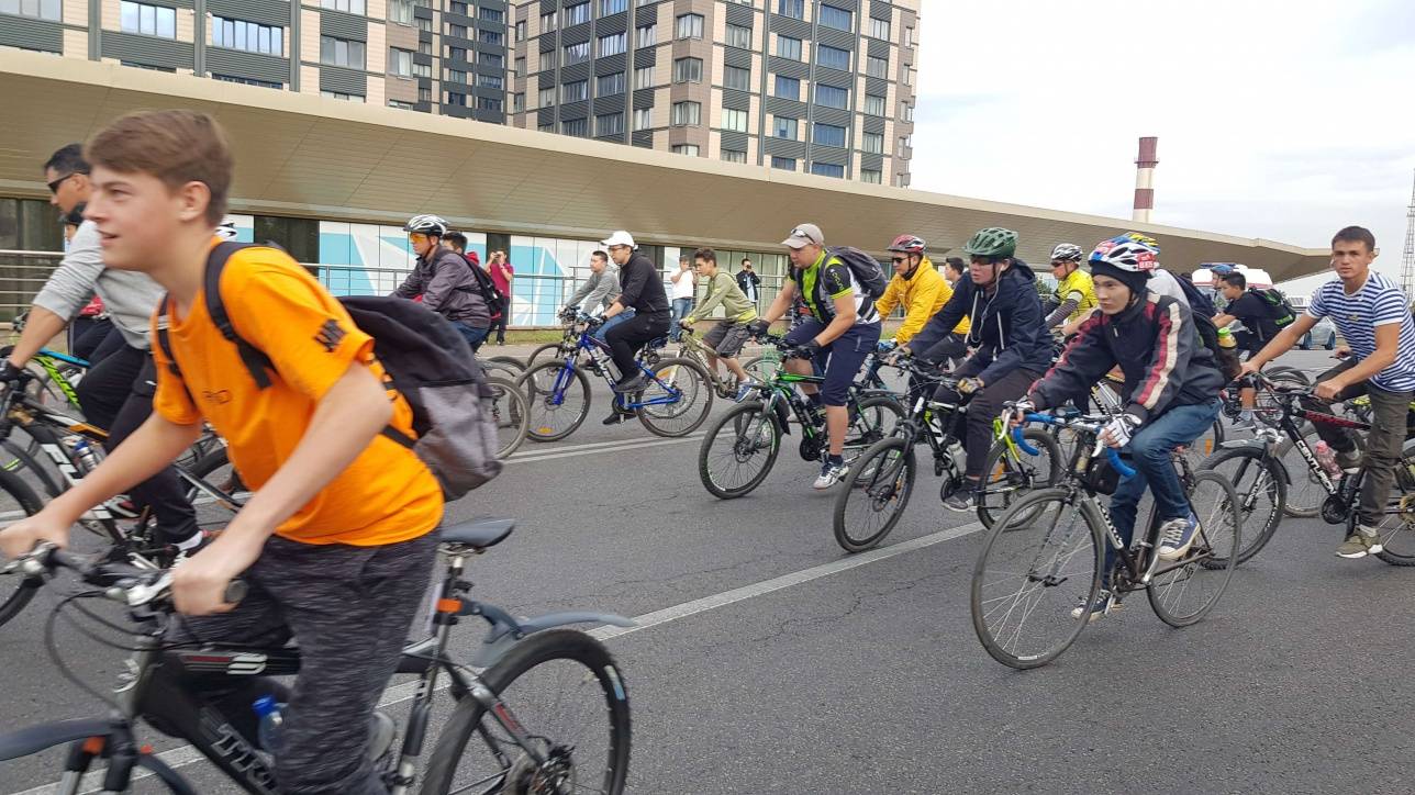 Велопробег посвящён гонке "Тур Алматы-2018"