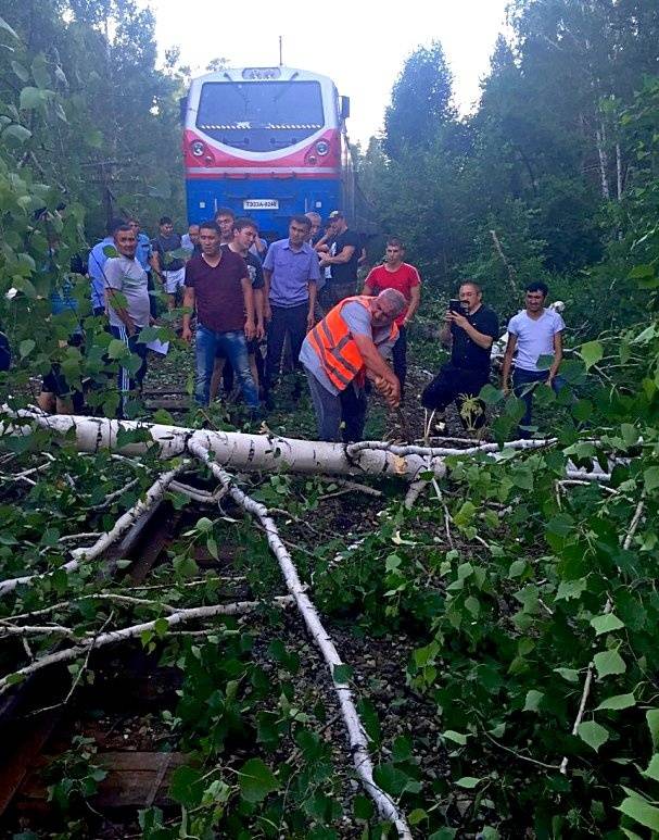 Устранение завала на ж/д путях