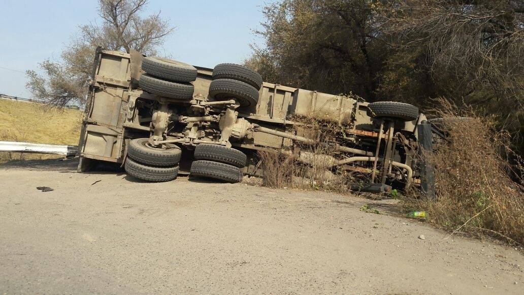 MAN был гружён асфальтом