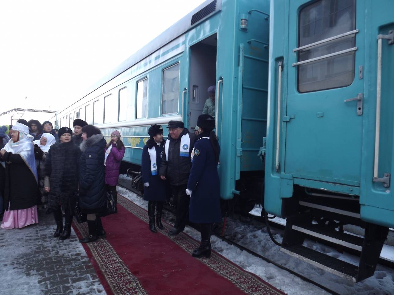 Поезд "Тәуелсіз Қазақстан" прибыл в Семей