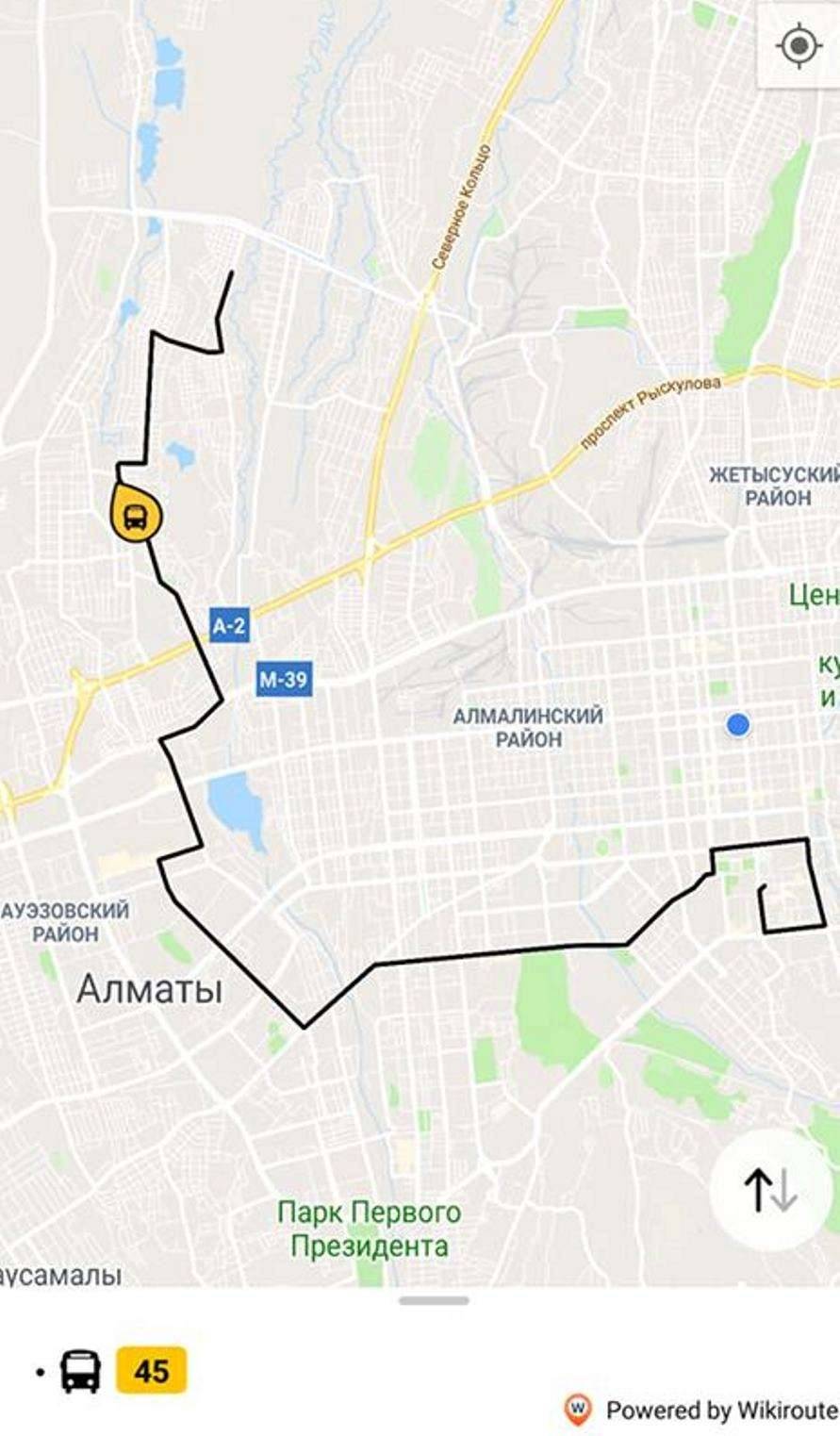 В первой половине дня на линии 45-го маршрута был всего один автобус