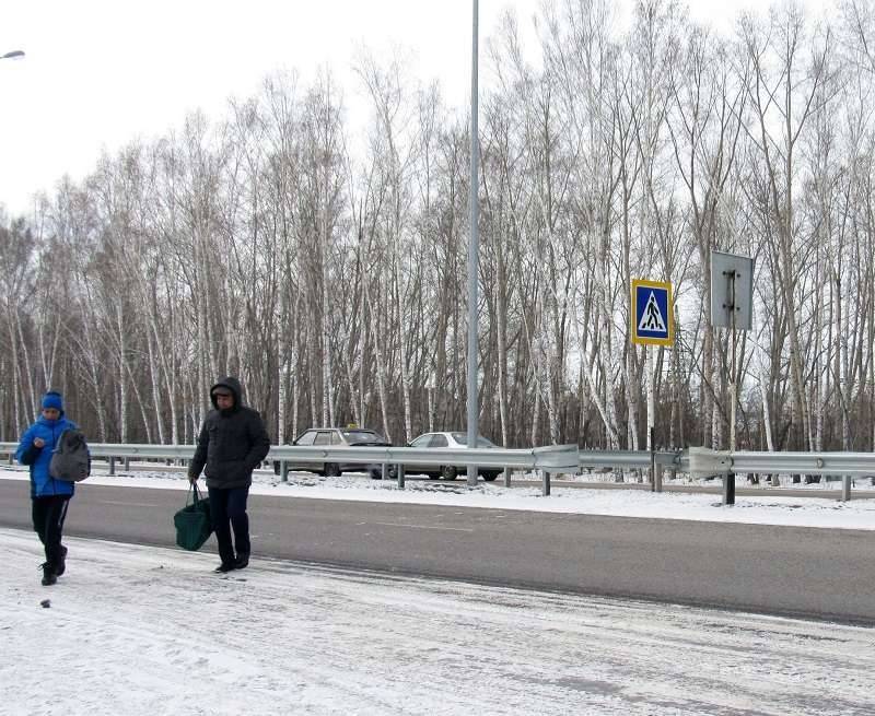 На участке автобана, проходящем через Бесколь, сделали переход