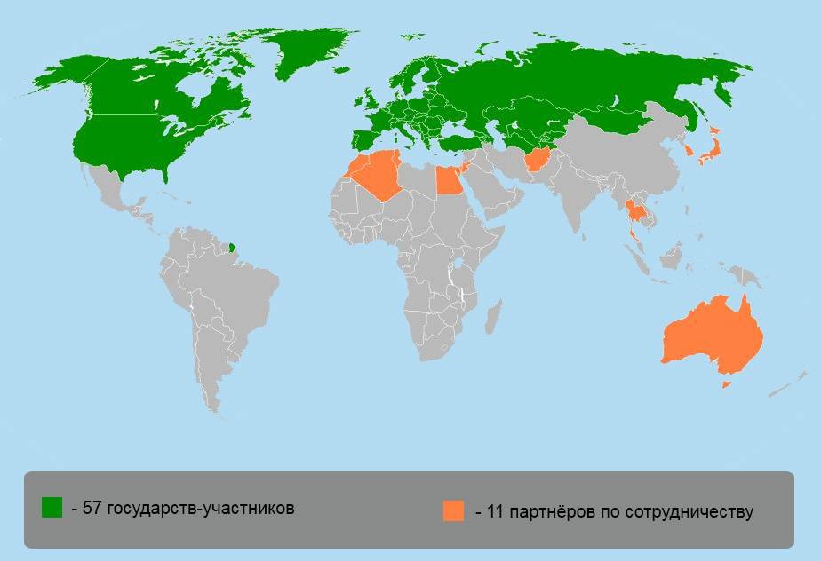 Карта ОБСЕ