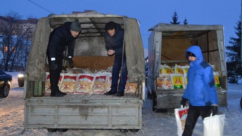 Жители СКО приняли участие в сборе гуманитарной помощи для пострадавших в Шахане