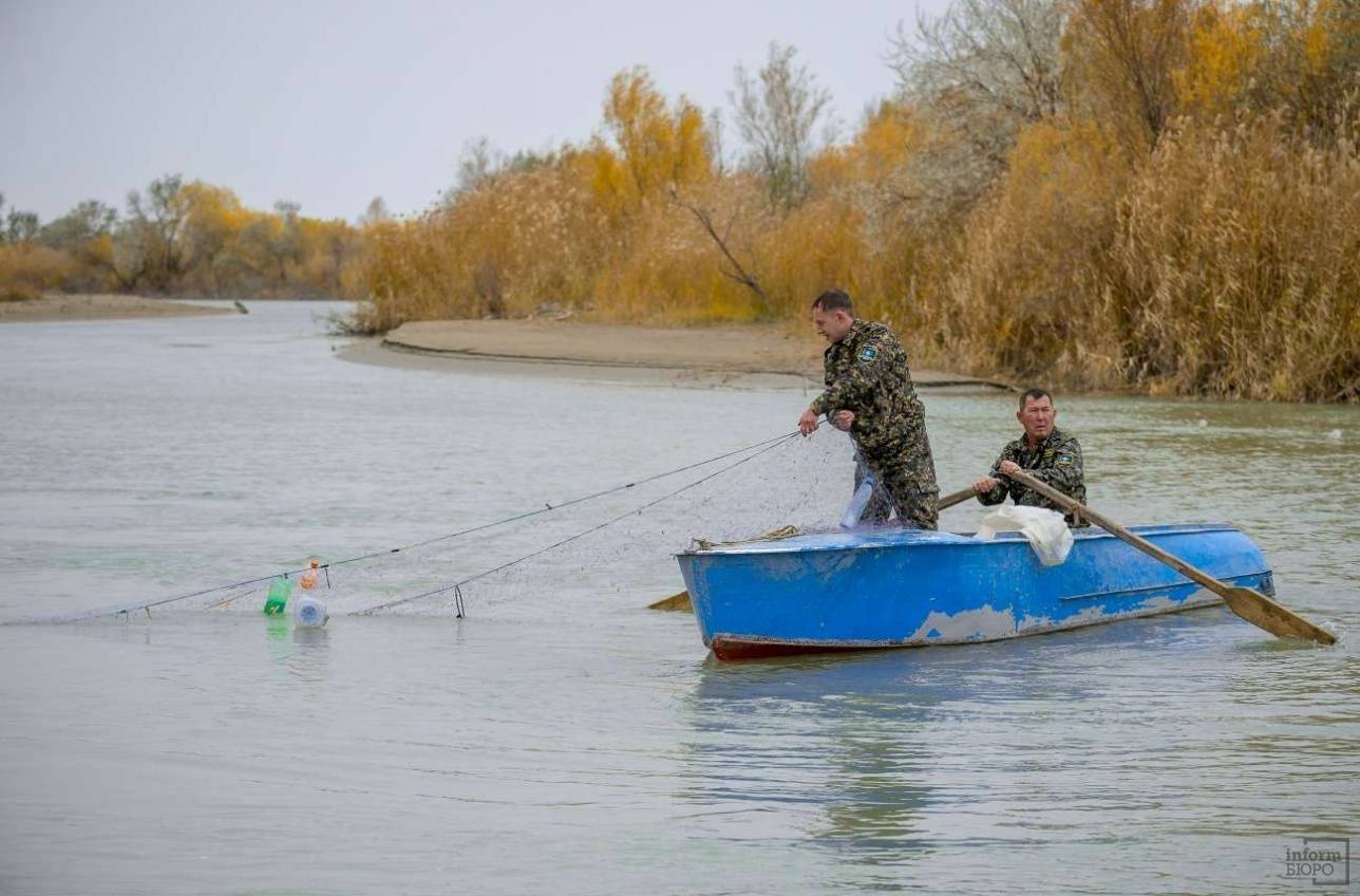 Сети извлекаются из воды