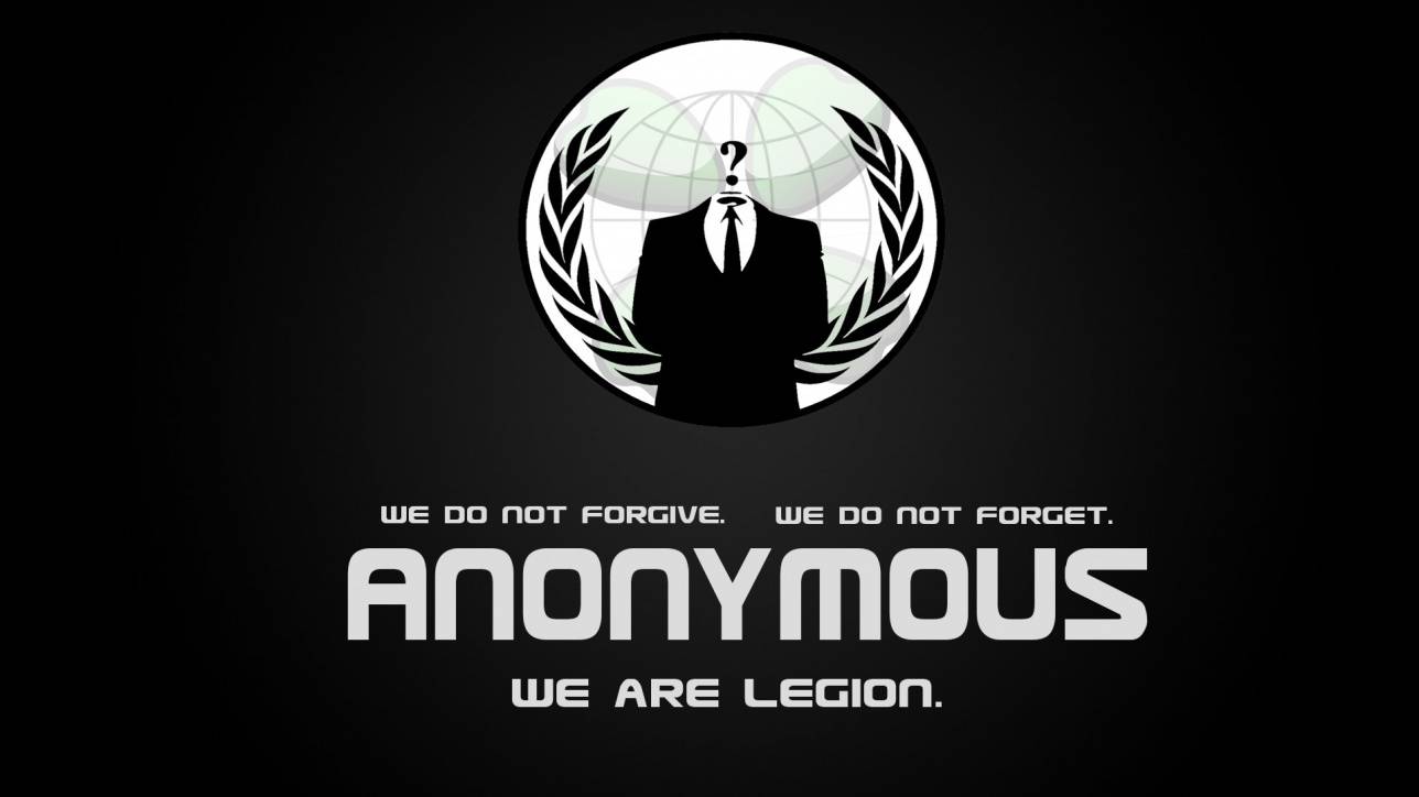 Постер известной группы хакеров Anonymous