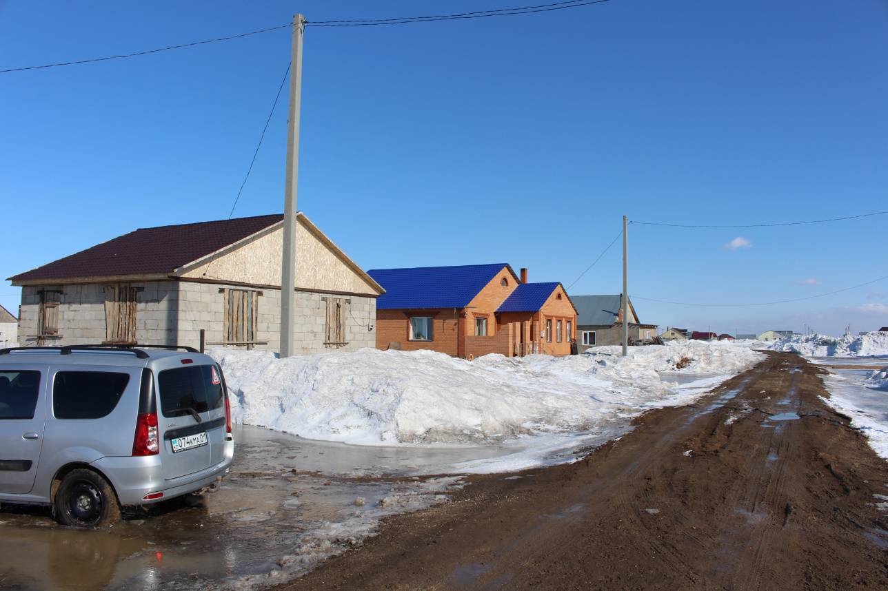 Қажымұқан ауылы. Жеке меншік үйлер құрылысы қарқынды жүріп жатыр