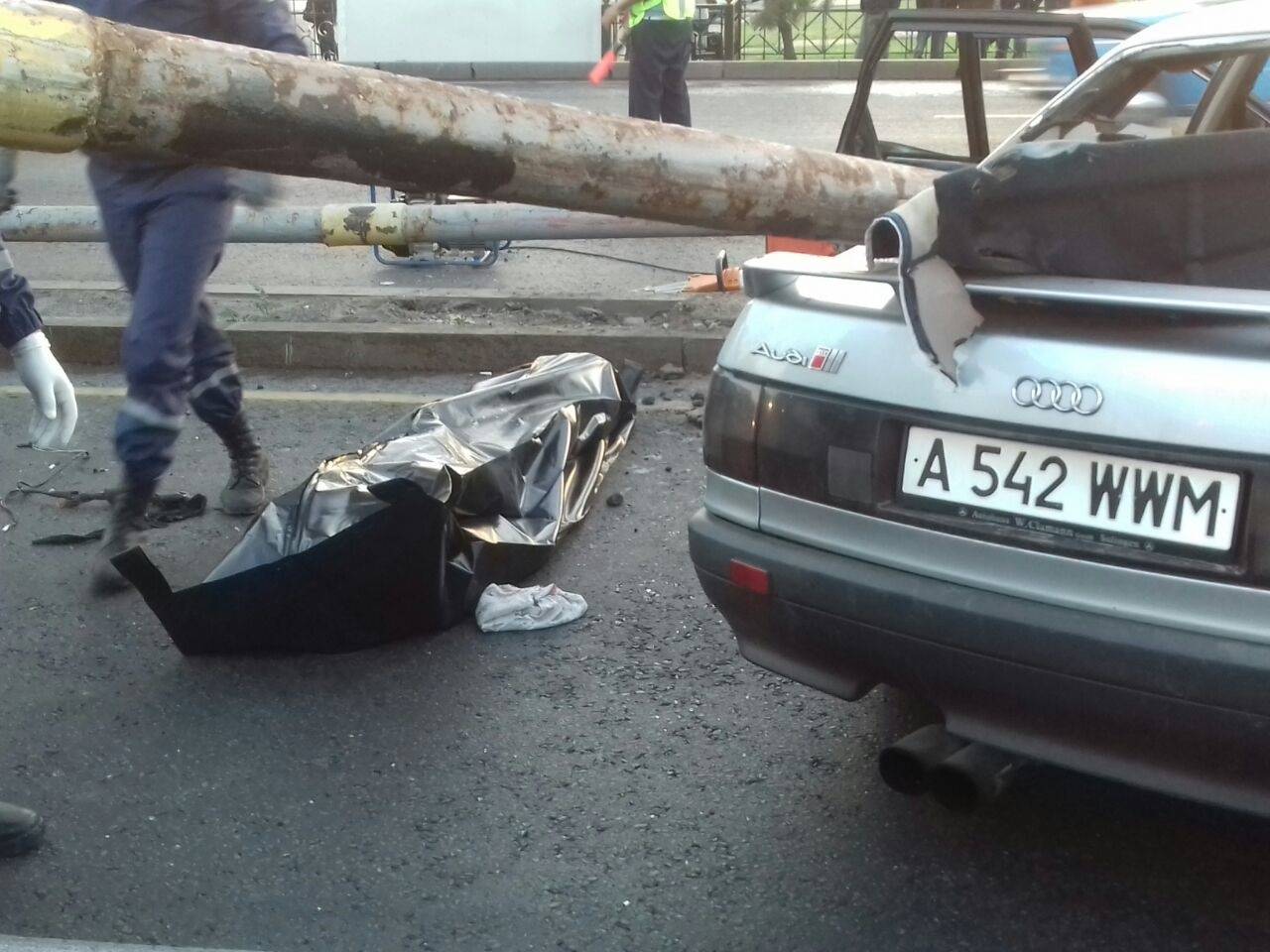 У погибшего водителя был разорван живот