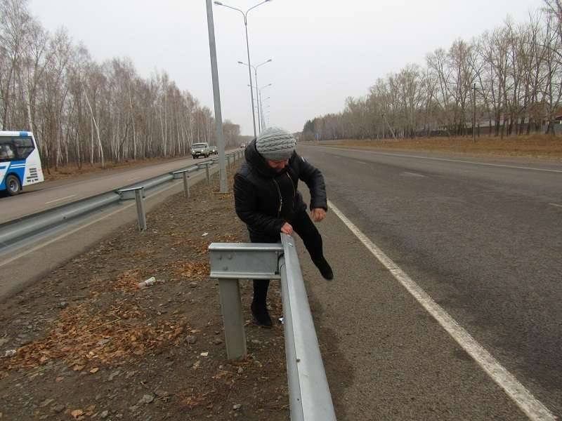 Трасса представляла полосу препятствий для сельчан